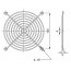 Mřížka ventilátoru 120x120 SUNON FG-12