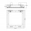 Revizní dvířka do zdiva 400 x 400 x 12,5 GKB US, těsnění