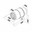 Ventilátor do potrubí se sníženou hlučnosti AP 250 Quiet