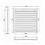 Větrací mřížka WDPG 450x400 extrudovaný hliník, šedá