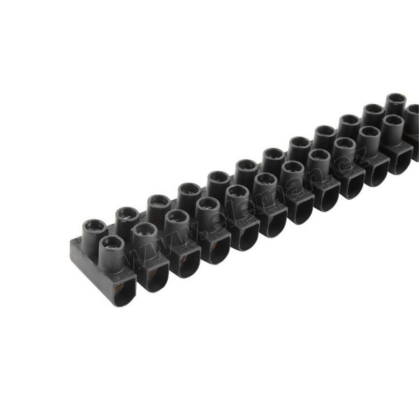 Přístrojová svorkovnice 12x10.0 mm černá - Kliknutím na obrázek zavřete