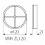 Zpětná klapka 120 mm Kanlux WIR ZL120