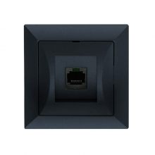 Zásuvka Opus datová 1x RJ45 pro internet, černá