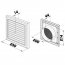 Větrací mřížka s regulací 250 x 250/200 mm MV 250/200 VRs