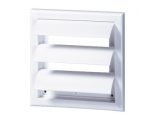 Větrací mřížka se žaluzií 154x154 mm MV100J bílá