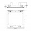 Revizní dvířka do zdiva 200 x 200 x 12,5 GKB US, těsnění