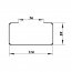 Úchyt plochého kanálu 110x55 mm PVC 56p