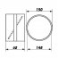 Zpětná klapka pro kruhové potrubí 150 mm PVC 3131p