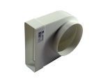 Redukce ohlá z průměru 150 na kanál 204x60/90 PVC 823