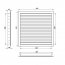 Větrací mřížka WDP 450x250 extrudovaný hliník, bílá