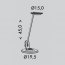 Stolní lampa LED LIMA LBL1065-CR stmívatelná, černá