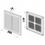 Větrací mřížka plastová 204x204 mm MV150s