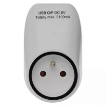 Zásuvka s 2x USB nabíjením P0071