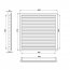 Větrací mřížka WDP 450x150 extrudovaný hliník, bílá