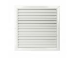 Větrací mřížka WDP 100x100, extrudovaný hliník, bílá