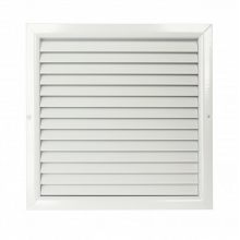 Větrací mřížka WDP 100x100, extrudovaný hliník, bílá