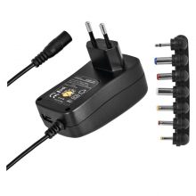 Síťový adaptér 3-12V 1500mA stabilizovaný pulzní, USB