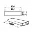 Ventilační potrubí čtyřhranné 234x29/1m PVC