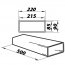 Ventilační potrubí čtyřhranné 220x90/0,5 m PVC