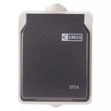 Zásuvka venkovní EMOS IP54 230V