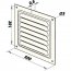 Větrací mřížka pozink 200x200 mm MVM200s Zn