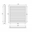 Větrací mřížka WDP 350x100 extrudovaný hliník, bílá
