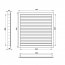 Větrací mřížka WDP 450x300 extrudovaný hliník, bílá