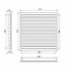 Větrací mřížka WDP 350x250 extrudovaný hliník, bílá