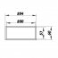Ukončovací záslepka pro čtyřhranné potrubí 204 x 60 mm PVC 618