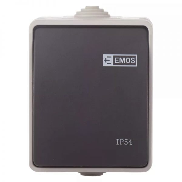 Vypínač venkovní č.6 schodišťový EMOS IP54 230V - Kliknutím na obrázek zavřete