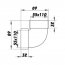 Koleno pro čtyřhranné potrubí kolmé 110x55 mm PVC 5252p