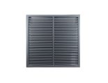 Větrací mřížka WDPG 500x500 extrudovaný hliník, šedá