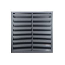 Větrací mřížka WDPG 500x500 extrudovaný hliník, šedá