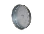 Ukončovací záslepka pro kruhové potrubí 125 mm, kovová Zn