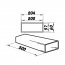 Ventilační potrubí čtyřhranné 204x60/0,5 m PVC
