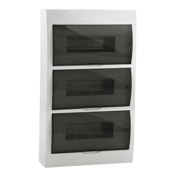 Rozvaděč na omítku DB312S 3X12P/SMD nástěnný na jističe - Kliknutím na obrázek zavřete