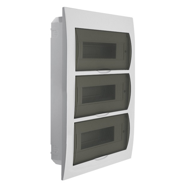Rozvaděč pod omítku DB312F 3X12P/FMD plastový na jističe - Kliknutím na obrázek zavřete