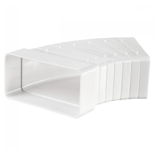 Ohyb pro čtyřhranné potrubí nastavitelný 110x55 mm PVC 52510 - Kliknutím na obrázek zavřete