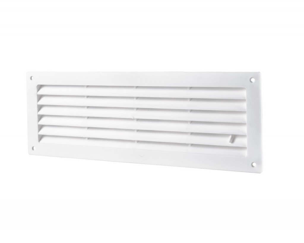 Větrací mřížka do dveří 462x124 mm MV450R s regulací bílá Vents