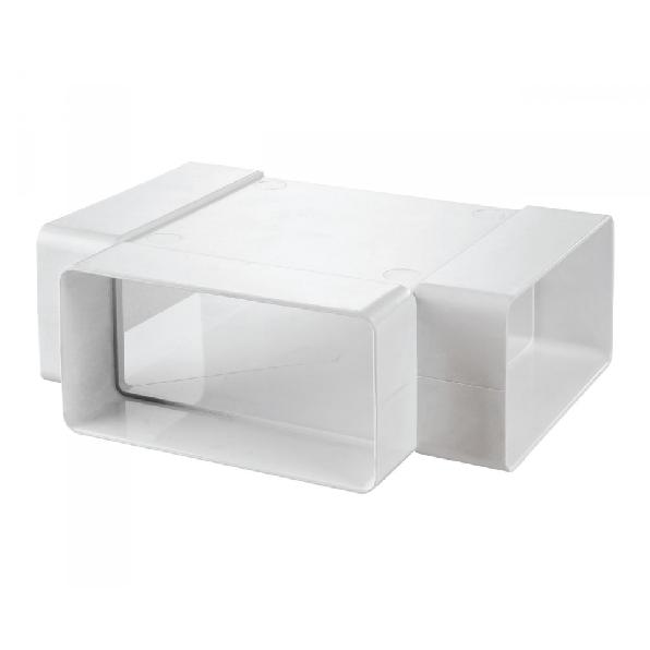 Ventilační Tvarovka T plochého kanálu 204x60 mm PVC 838p - Kliknutím na obrázek zavřete