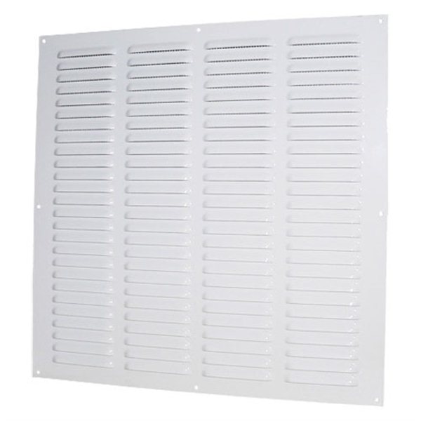 Větrací mřížka kovová 400x400 mm MVMP400s-bílá - Kliknutím na obrázek zavřete