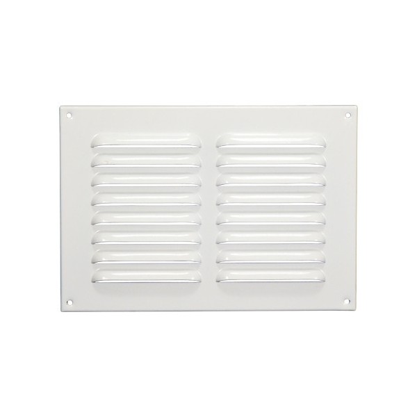 Větrací mřížka kovová 215x150 mm MVMPO215x150-bílá - Kliknutím na obrázek zavřete
