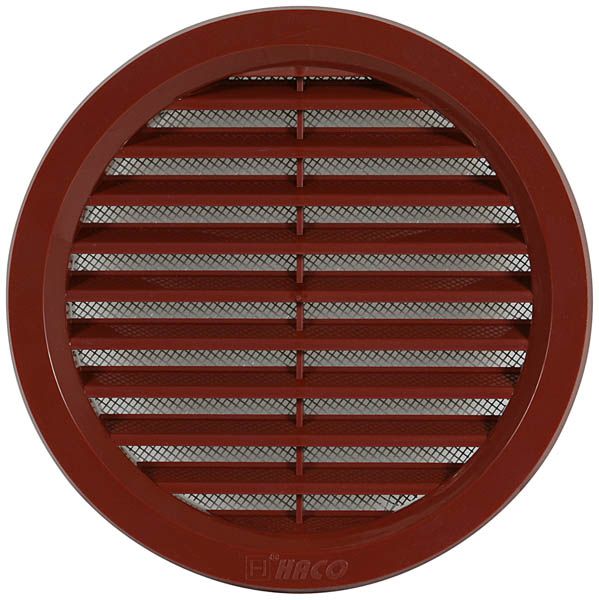 Větrací mřížka kruhová 120 mm VM 125 H hnědá - Kliknutím na obrázek zavřete