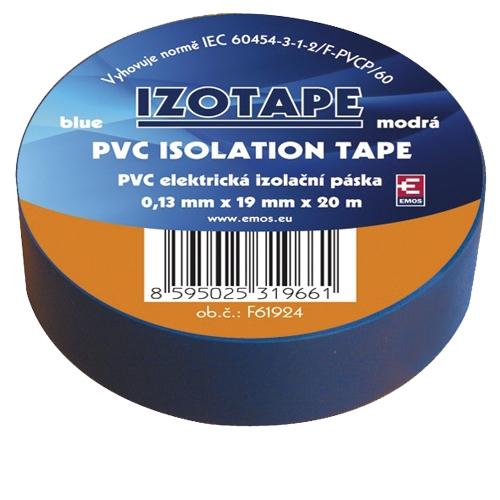 Izolační páska PVC 19/20 modrá Emos