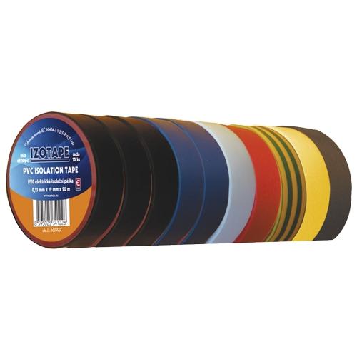 Izolační páska PVC 19/20 barevný mix 10ks Emos