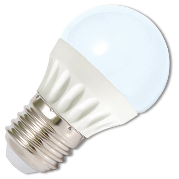 LED žárovka E27/230V 5W LED5W-G45/E27/4100K studená bílá Ecolite