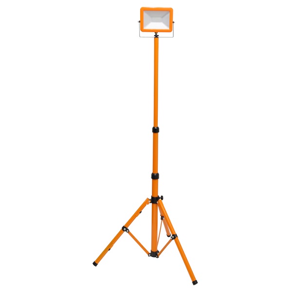 LED reflektor na stativu RMLED-30W přenosný, oranžový Ecolite
