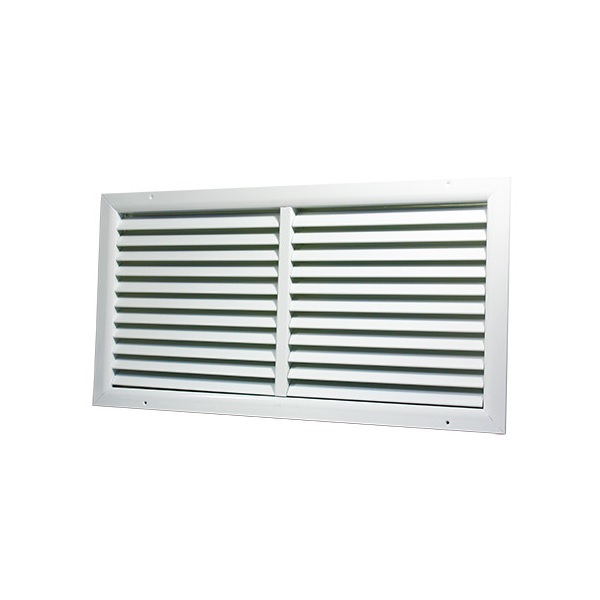 Větrací mřížka WDP 600x350 extrudovaný hliník, bílá - Kliknutím na obrázek zavřete