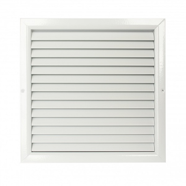 Větrací mřížka WDP 450x450 extrudovaný hliník, bílá - Kliknutím na obrázek zavřete