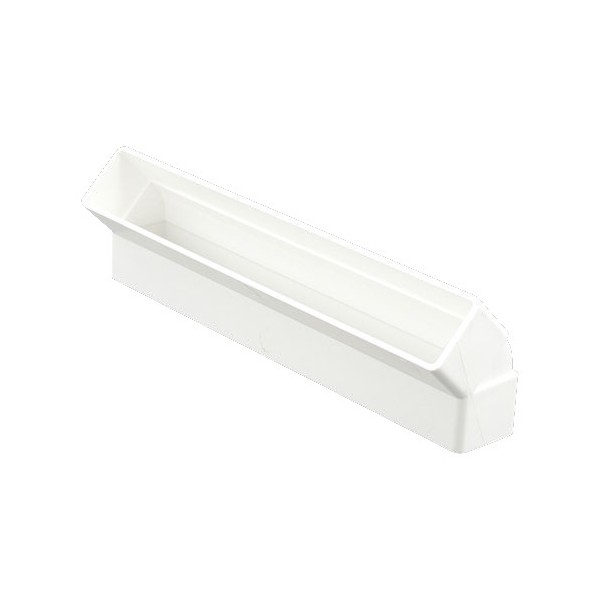 Koleno pro čtyřhrané potrubí 45st. vertikální 308x29 mm PVC - Kliknutím na obrázek zavřete